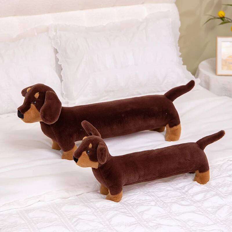 1PC 50cm Giant Stuffed Fill Plush Toy Sausage Dog Enthusiast Birthday and Christmas Gifts for Kids Y260128