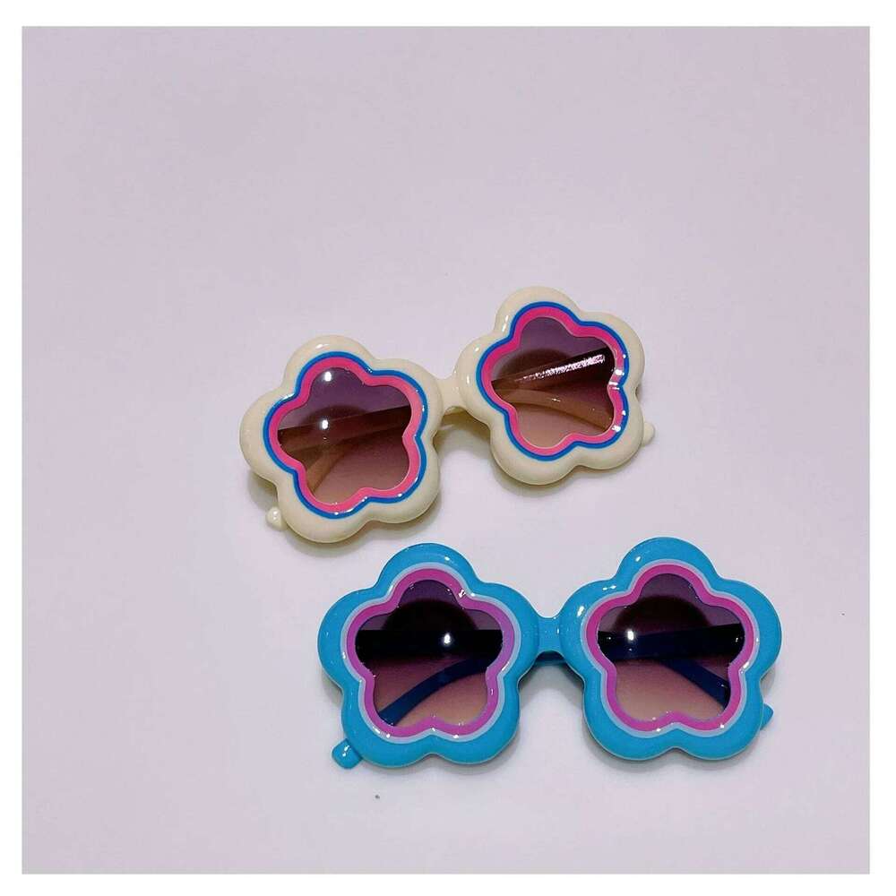 2024 New Flower Children's Sunglasses Cute Cartoon Colorful Sun Glasses Boys Girls Summer UV Protection Kids Eyewear H260130