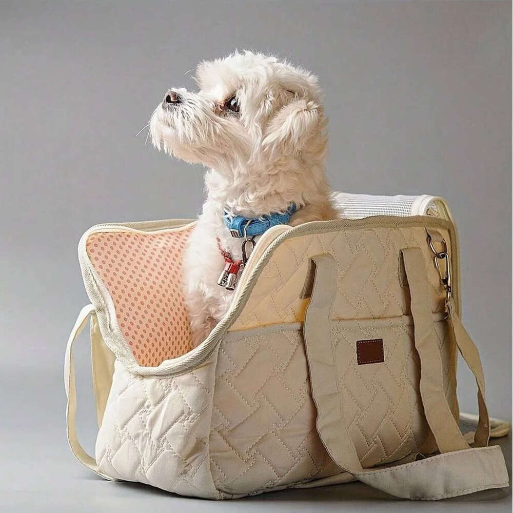 Pet cat dog tote no escape, portable, multifunctional, large capacity, breathable, horizontal bag, portable soft bag - view 4
