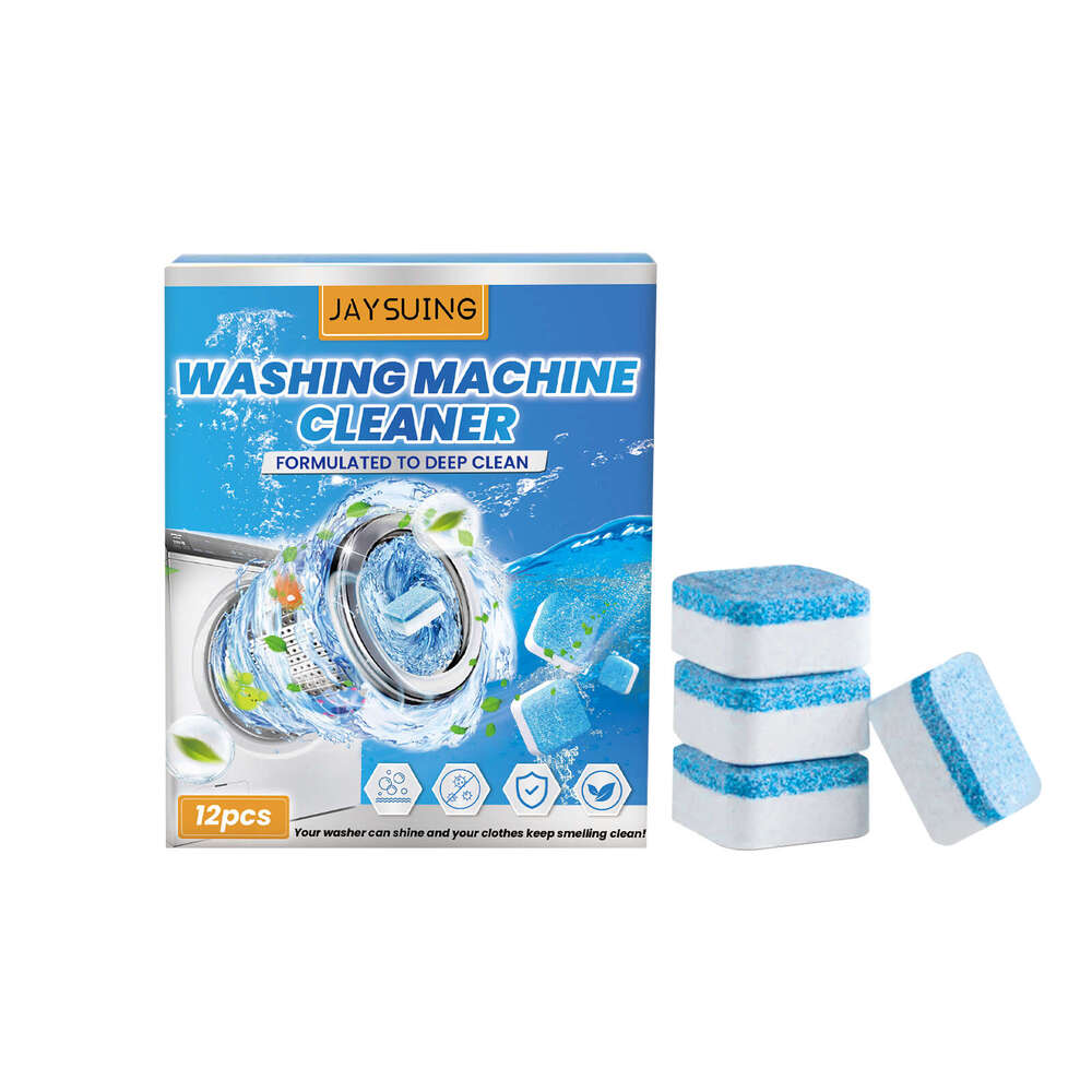 Jaysuing Machine Cleaning Tablets for Drum Top Load Home Washing Machines, Removes Odors and Stains S260130