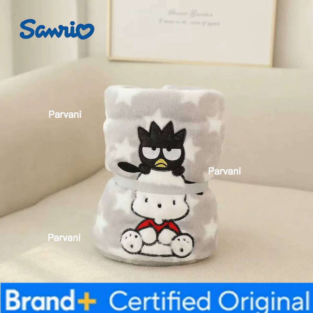 Sanrio My Melody Cinnamoroll Plush Rolled Cute Cartoon Anime Hangyodon Pochacco Nap Blanket Comfortable Gift For Girl H260130