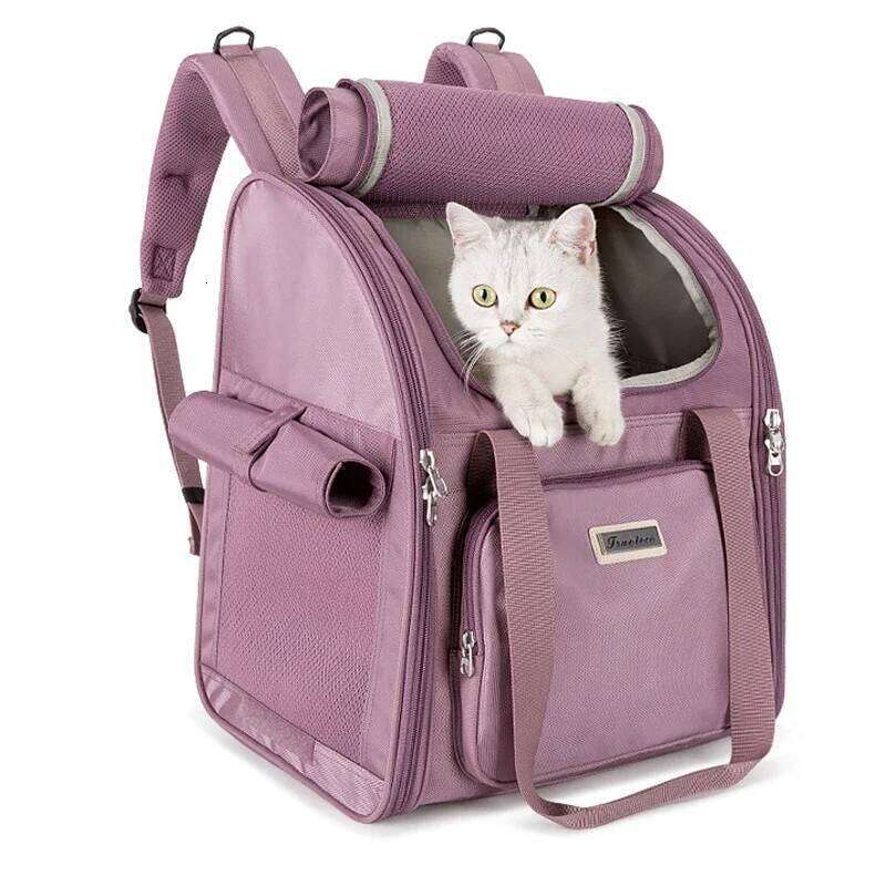 Winhyepet Puppy Backpack Pet Carriers Breathable Mesh Portable Shoulder Bag For Small Dogs Cats Packaging Carrying Luxury Design 26H0130