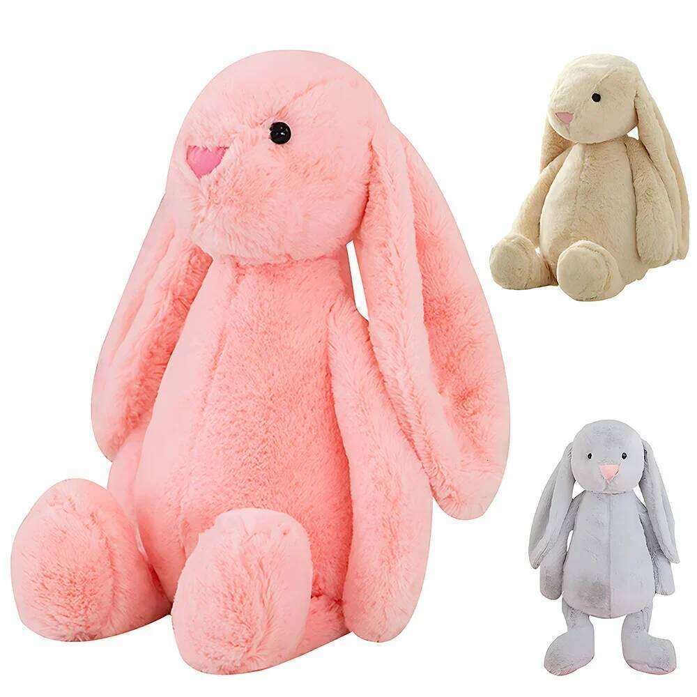 1-4PCS Bunny Children's Sleepy Soothing Dolls Shy Pink Rabbit Doll Children Gift Bedroom Plush Ornament Y260128