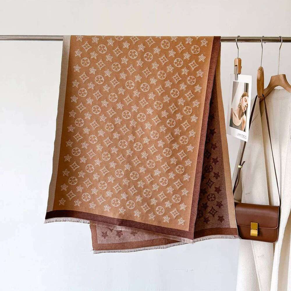 High End Dual-Use Women's 2026 Autumn And Winter New Trend Imitation Cashmere Warm Air Conditioning Shawl Long Scarf Cover Blanket