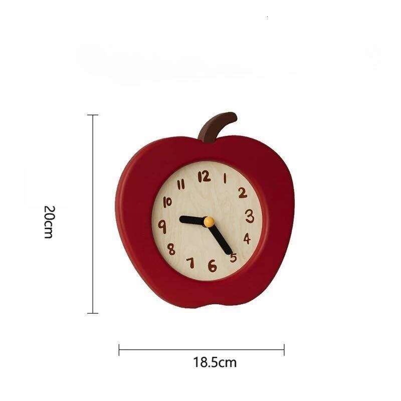 Simple Living Room Table Apple-shaped Bedroom Desktop Clocks Luxury Miniature Aesthetic Desk Clock Creative Home Decor W260130