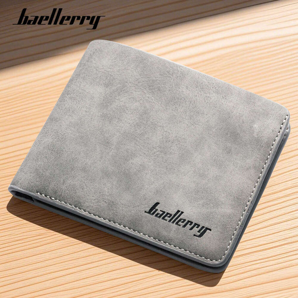 Durable Men's Short Style Student Retro Matte 80% Off Vertical New Wallet Leather Goods Wholesale Card Holder MASA