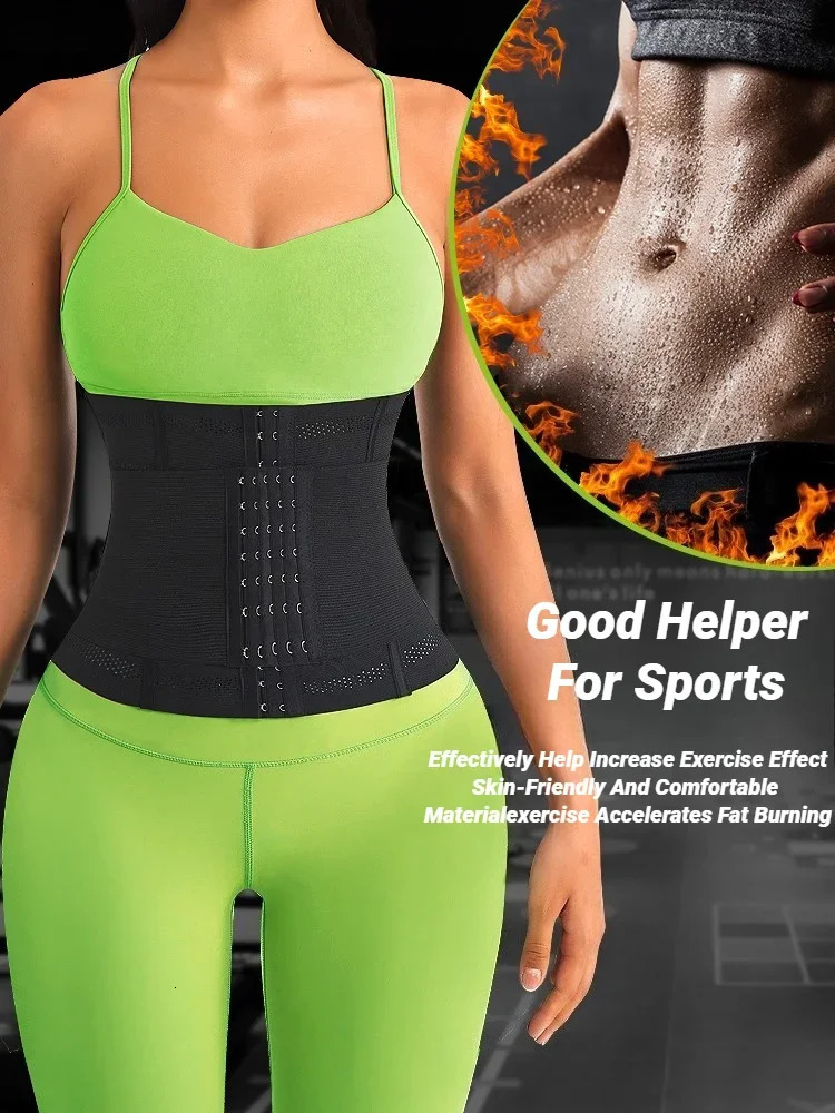 Women Slimming Waist Trainer Belt Shapewear Tummy Control Belly Cincher Body Shaper Fat Compression Girdles Faja Firm Corset 260130