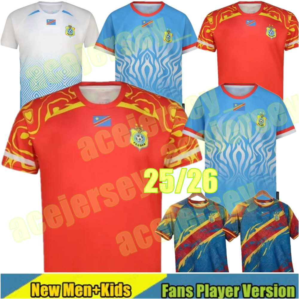 26 27 DR Congo AFCON Soccer Jerseys 2026 2027 Home Away Third Men kids Players Fans 2025 Football Jersey Shirts kit Kit SOTELDO SOSA RINCON CORDOVA CASSERES SADIKI