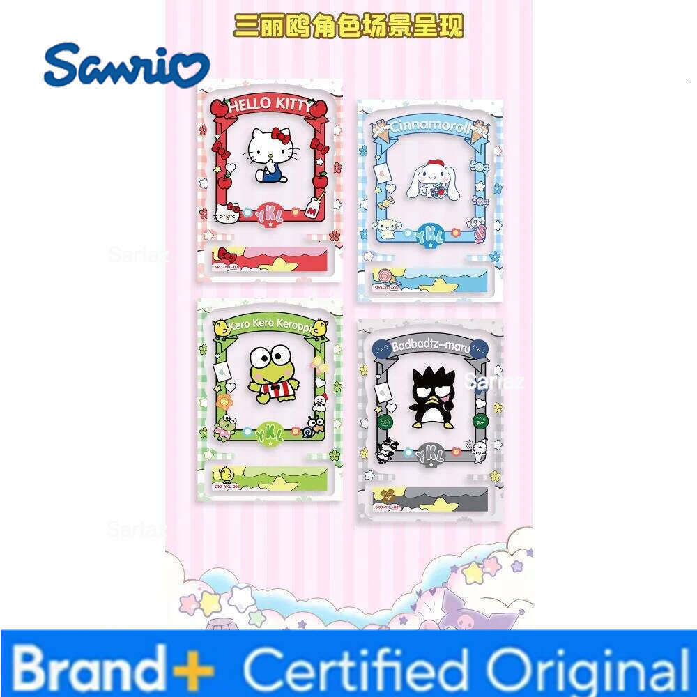 Sanrio Genuine For Children Hello Kitty My Melody Cinnamoroll ASR Picnic Feeding Limited Anime Collection Card Kids Gifts H260130