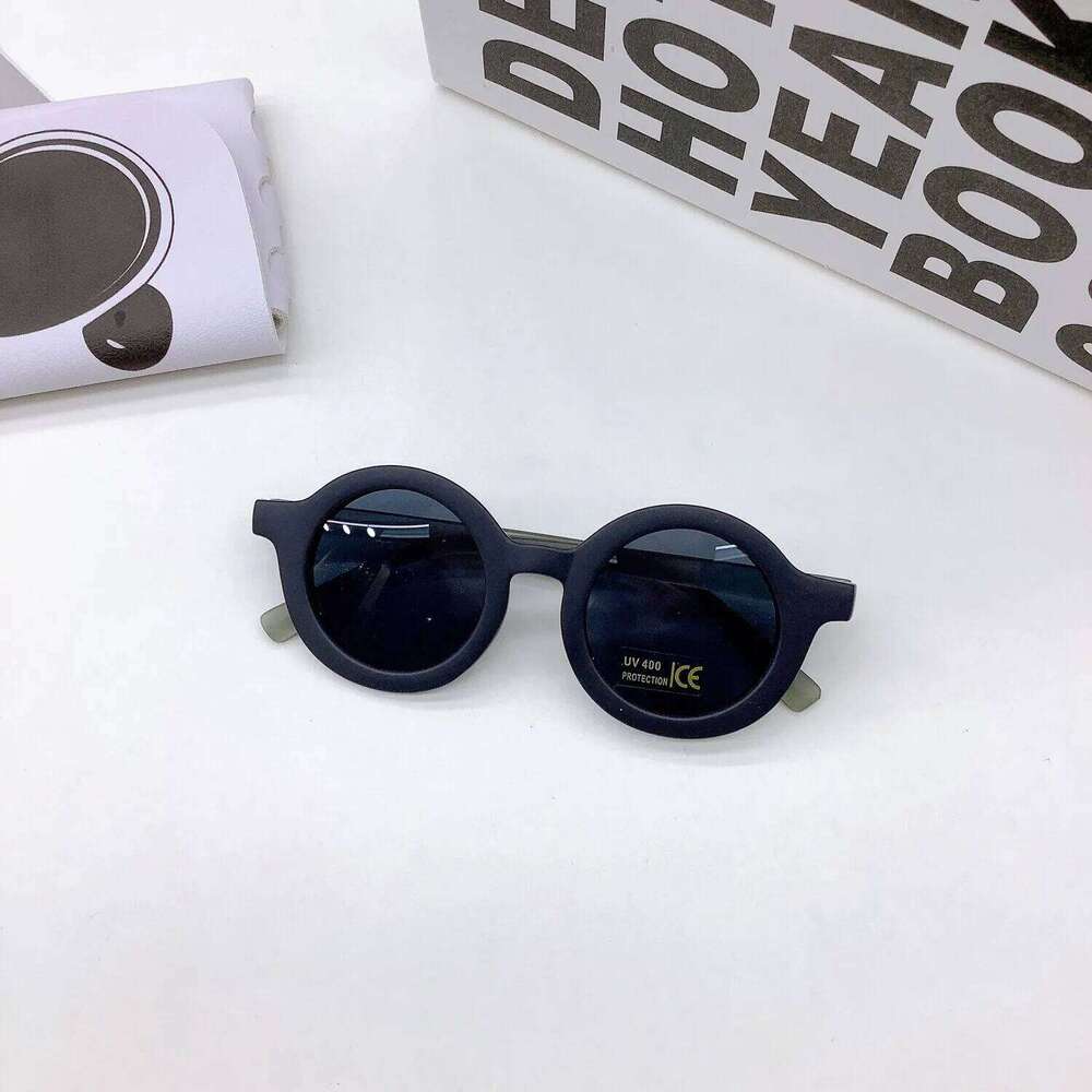 2025 UV400 New Retro Round Frame Cute Kids' Sunglasses UV Protection Children's Solar Glasses Trendy for Boys H260130