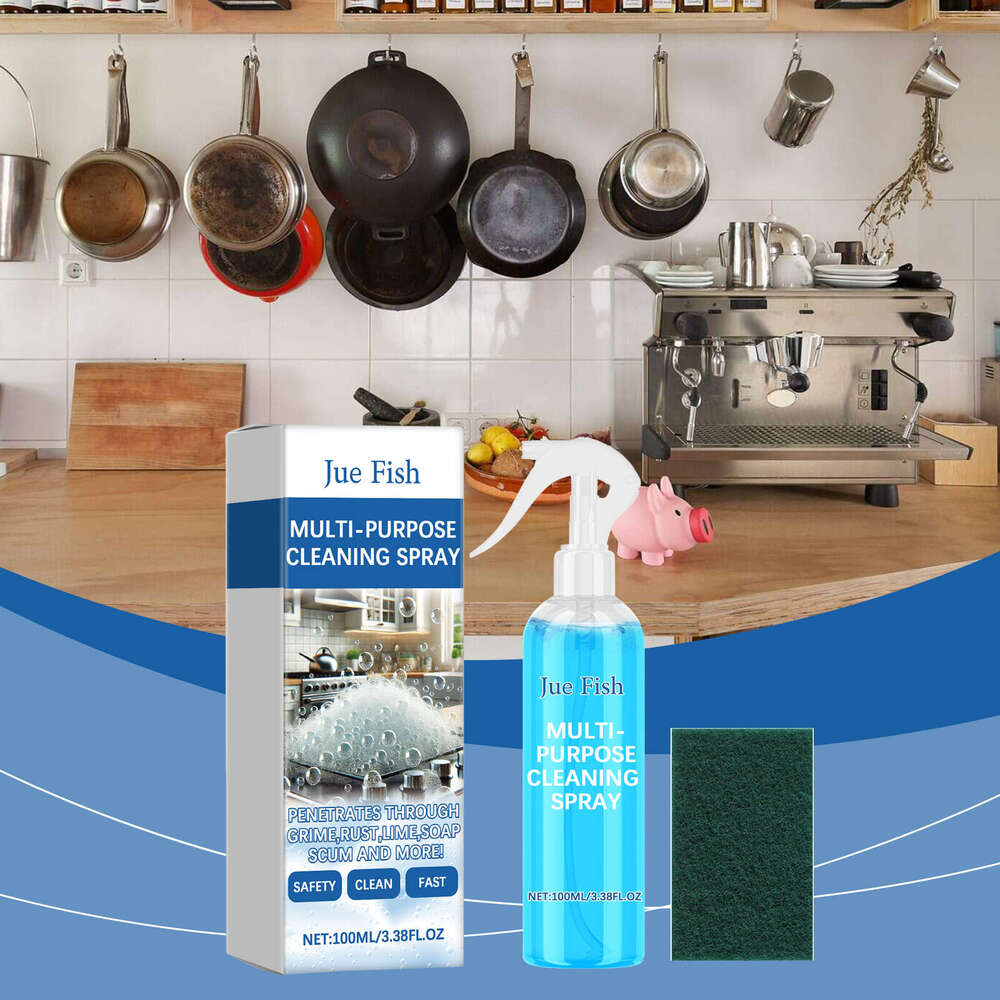 jue-fish Multi-Purpose Foam Stain Cleaner for Various Surfaces Odor Removal Cleaning Agent S260130