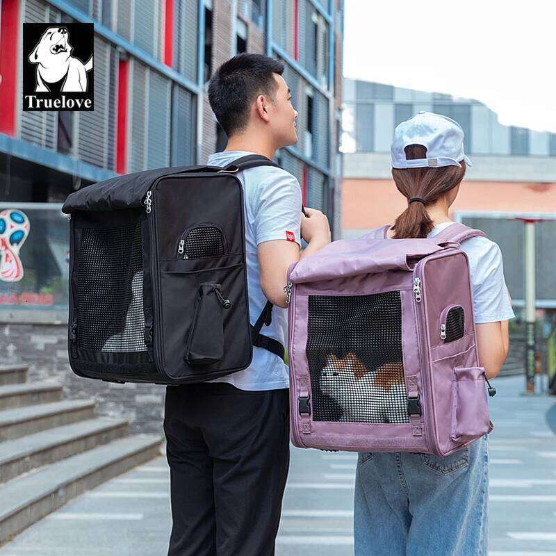 Truelove Carrier Nylon Polyester Breathable Quality Outdoor Pet Cages Dog Bag Cat Carriers Travel Products TLX2171 26H0130