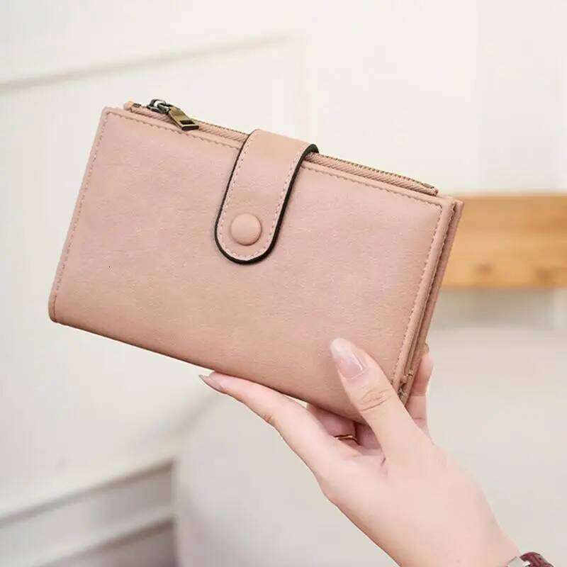 X90D Womens Wallet,Thin Rfids Blocking Leather Holder Large Capacity Travel Wallet with Zippers Pocket Z260130