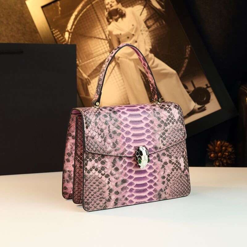 Totebag Shoulder ROSE NOIRE New Snake Pattern Small Elegant Fashion Chain Crossbody Genuine Leather Women S Bag High End Handbag