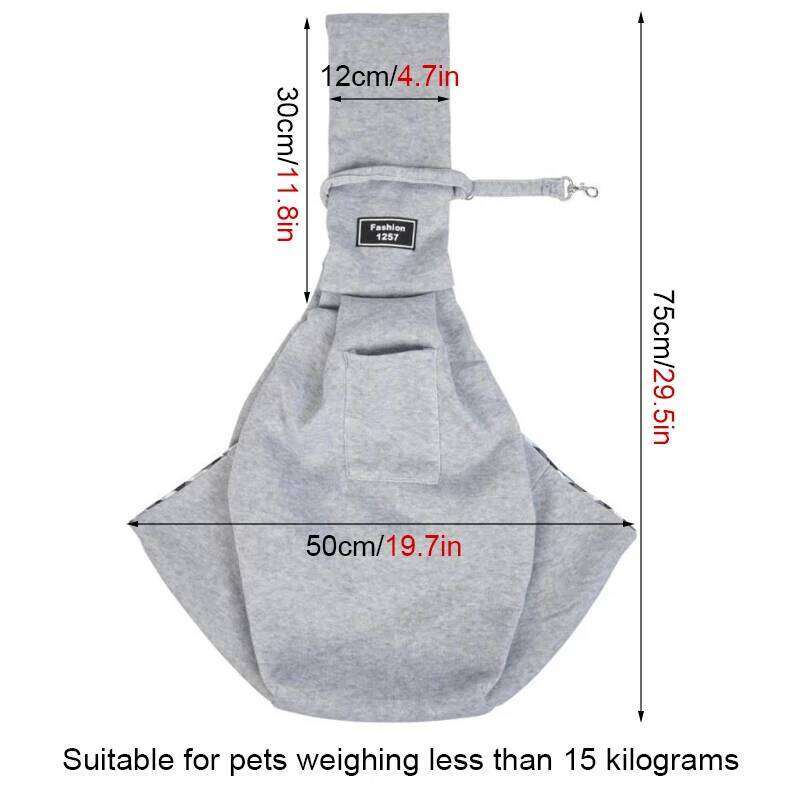 Outdoor Travel Shoulder Bags for Pets, Dog Carrier Puppy Sling Bag, Pet Carrying Supplies 26H0130