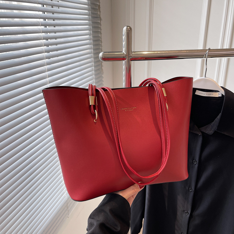 New large-capacity single-shoulder bag, simple and versatile commuter tote bag, fashion trend bridal bag, underarm bag, women's bag, laptop bag