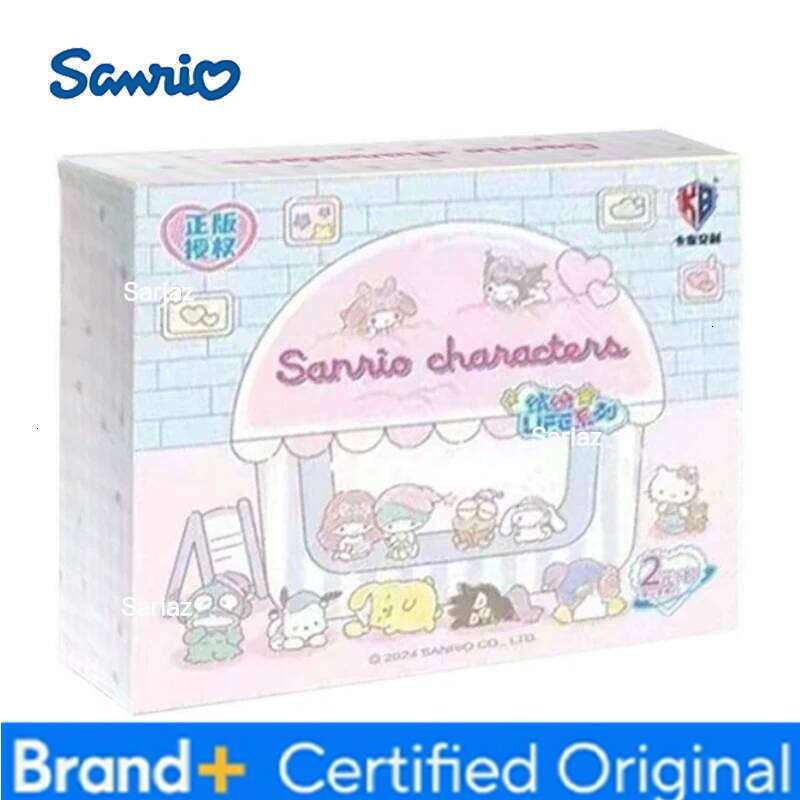Sanrio Original Box Card Cute Anime Genuine Authorization Party Plan Characters Kuromi Kitty Melody Collection Children's Gifts H260130