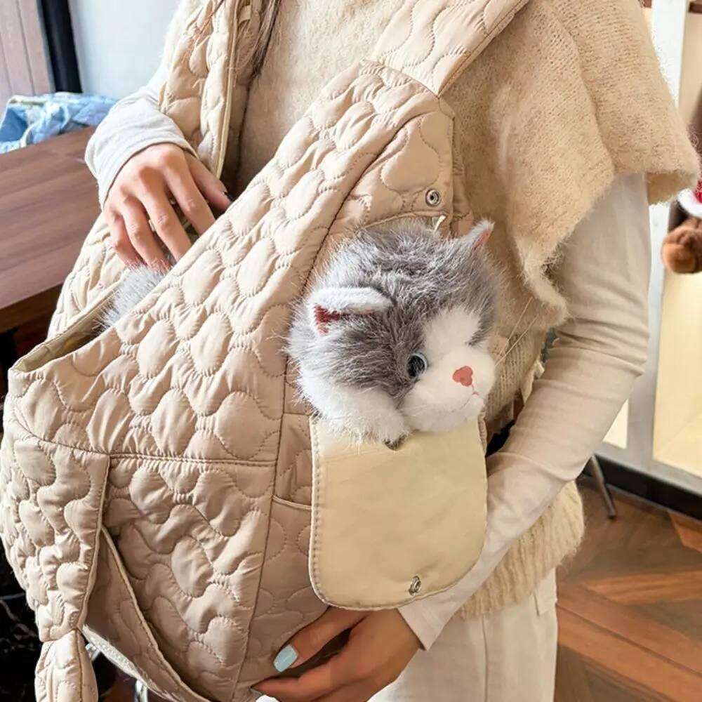 Waterproof Dog Backpack Wear Resistant Large Capacity Pet Chest Cross Strap Hand Free Cat Carrying Bag Shopping 26H0130