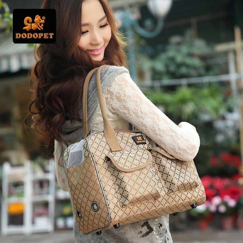 DODOPET Korean Pet Puppy Carrying Dog Outing Handbag Hand Bag Breathable Cat Backpack Carrier 26H0130