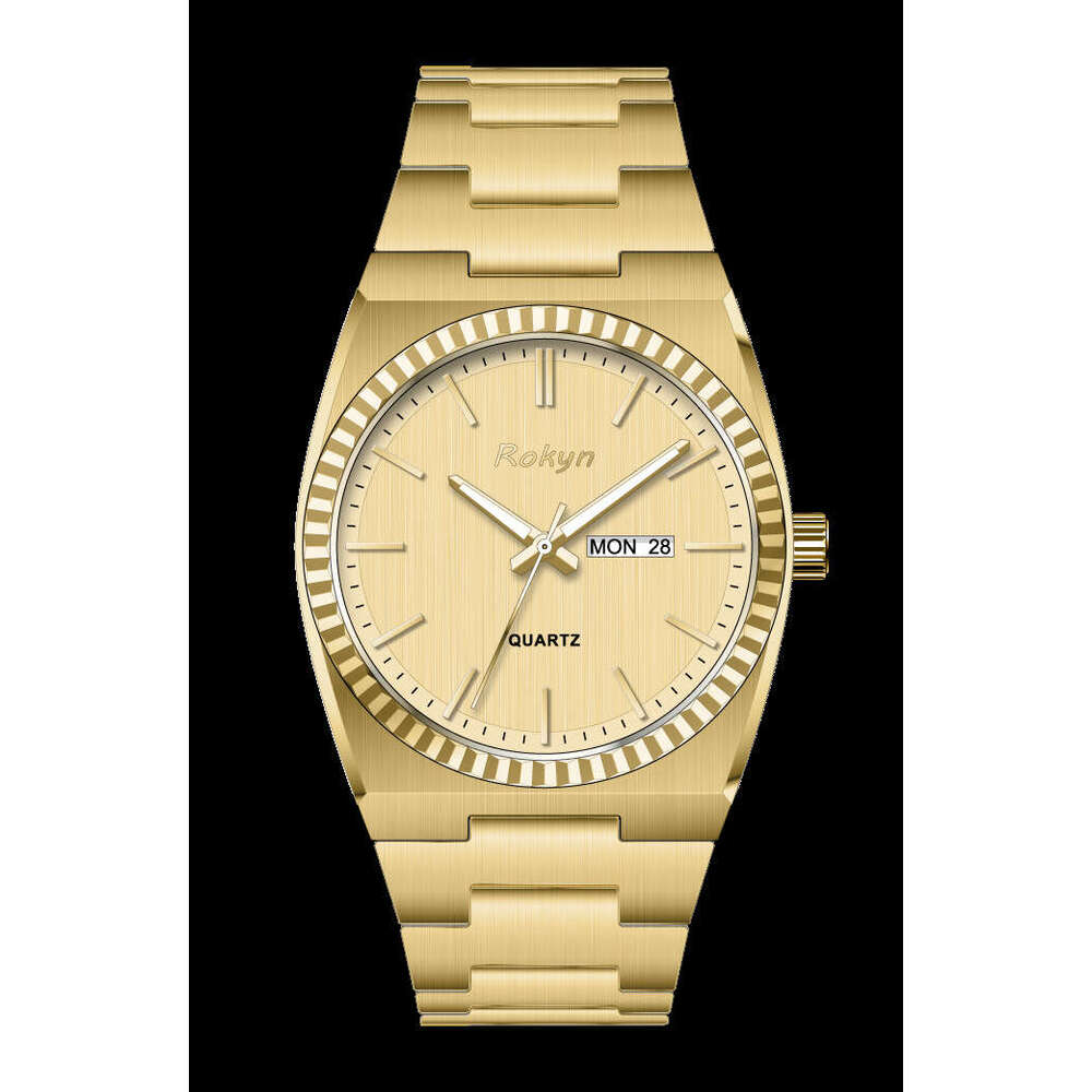 New Waterproof Men's Business Casual Luminous Dual Calendar Quartz Watch