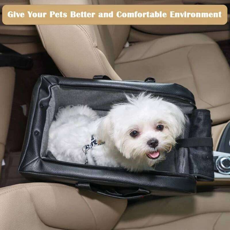 Dog Pet Travel Booster for Car Armrest with Safety Hook Washable Design Detachable Cushion Mat 26H0130