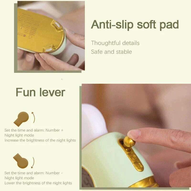 LED Deco Night Light Rechargeble Clock Bread Maker Lights Bedroom Living Room Atmosphere Home Interior Bedside Table Lamps W260130