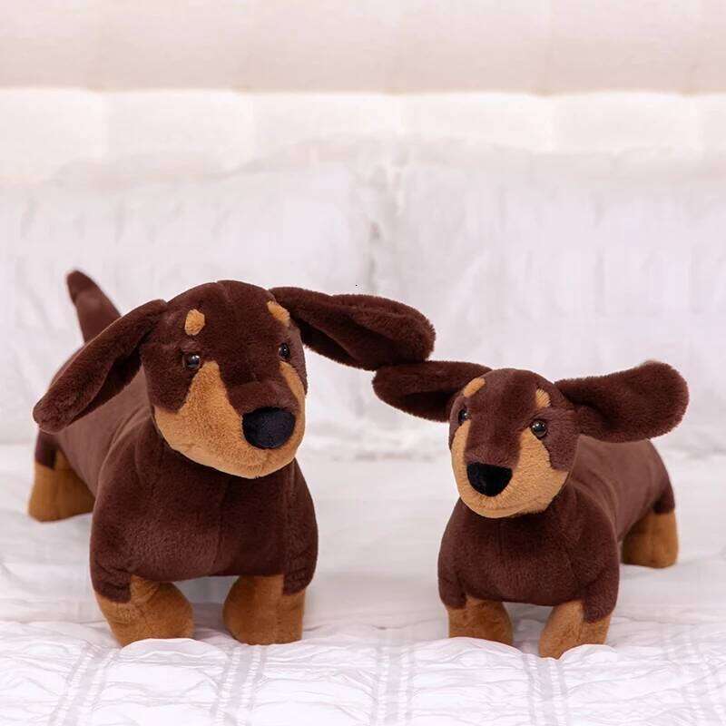 1PC 50cm Giant Stuffed Fill Plush Toy Sausage Dog Enthusiast Birthday and Christmas Gifts for Kids Y260128