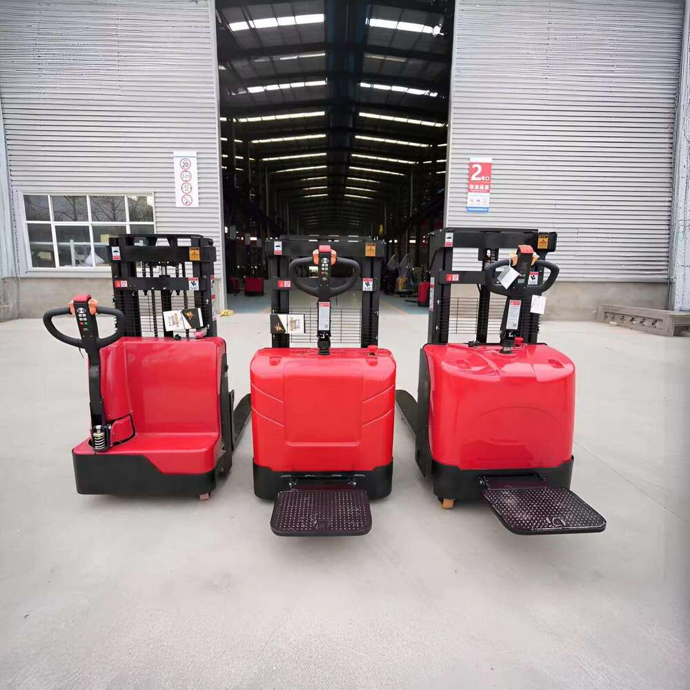 Precision Electric Stacker with Microprocessor Control for Gentle Landing of Delicate Loads and Accurate Height Adjustment Capability