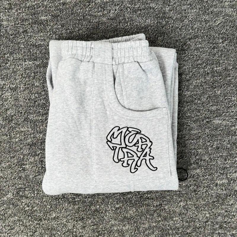 Men's Pants Autumn Sweatpants Men Loose Casual Embroidery Letter Cuffed Hip-hop Style High Street Sportswear