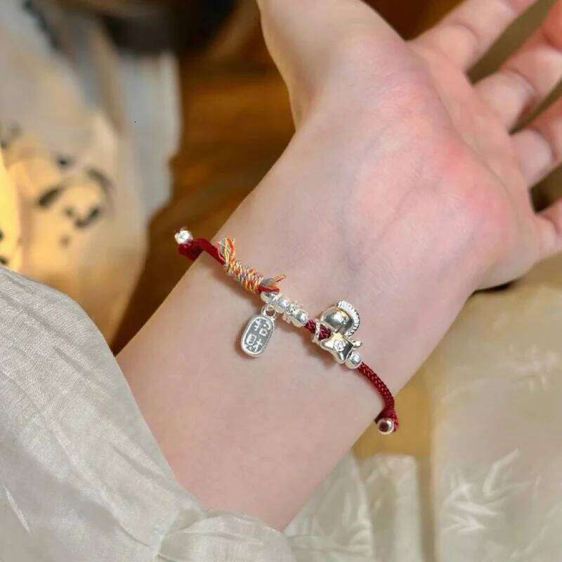 2026 New cute Little Horse bracelet, blessing men and women with continuous good luck for 26 years. Woven rope bracelet jewelry