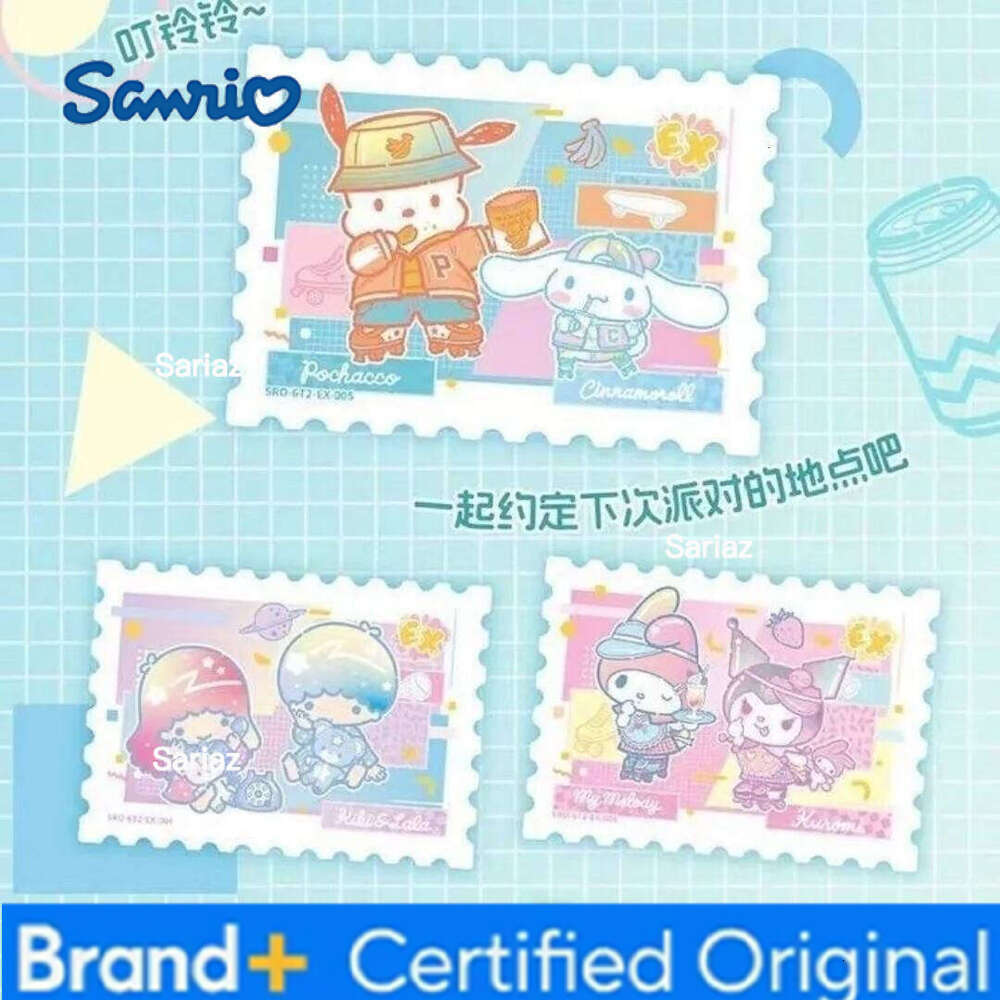 Sanrio KABAO Character Hello Kitty Cinnamoroll Kuromi Polaroid Collection Cards Blind Box Kawaii Card Toys Girl's Birthday Gift H260130