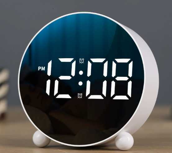 Alarm clock, minimalist electronic clock, LED clock, home bedside clock, temperature clock, clock H260130