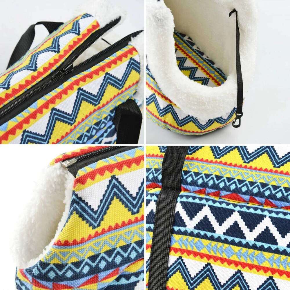 Portable Dog Bag for Small Dogs Cat Foldable Thicken Fleece Soft Puppy Carrier Handbag Warm Outdoor Travel Bulldog Pets Supplies 26H0130