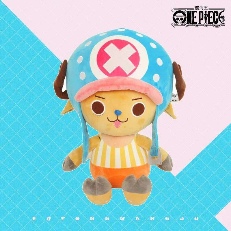25-30cm Genuine Anime Classic Tony Chopper Plush Doll Cartoon Stuffed Toys Throw Pillow Children Birthday Gift Y260128