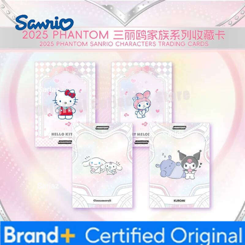 Sanrio Original Bandai Kakawow Trading Cards 2025 PHANTOM u Family Series Collection Official Authentic Favorite Card Pack H260130