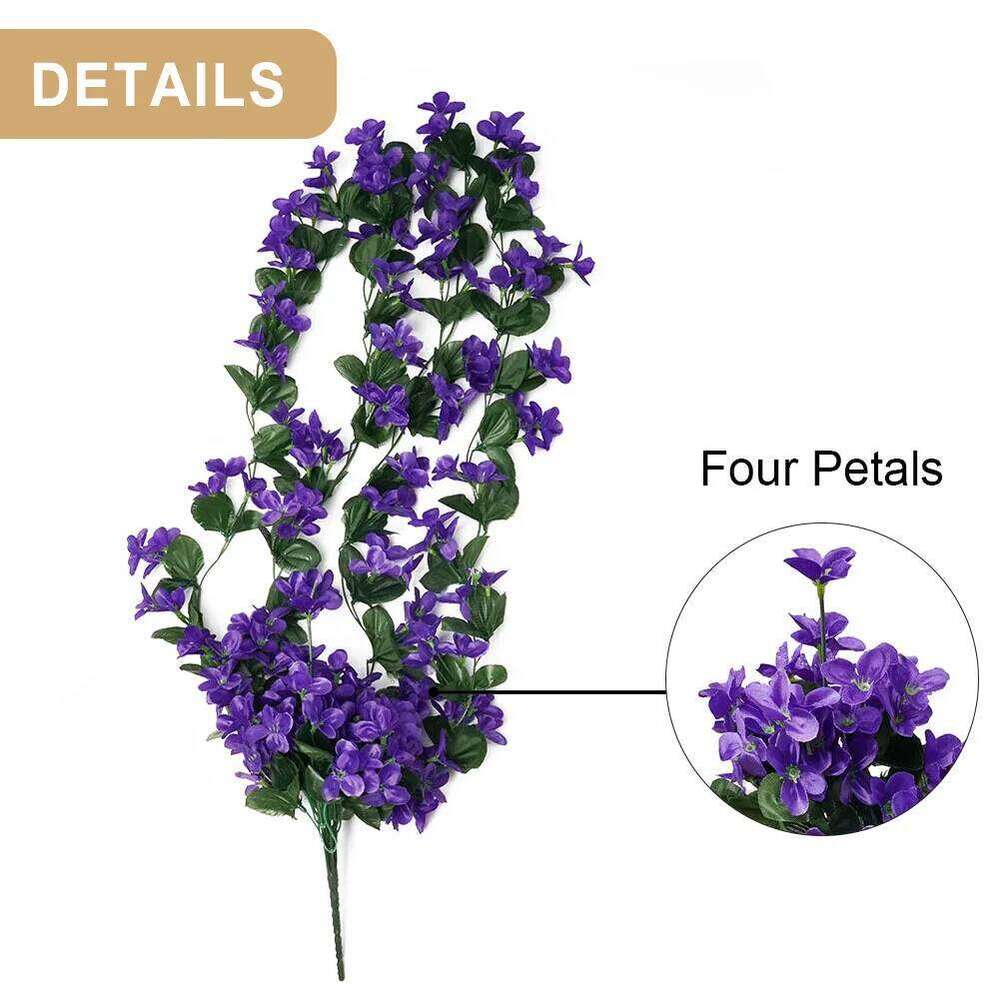 1pc Artificial Fake Flowers Ivy Vine Hanging Garland Wedding Home Decoration For Countyards Y260130