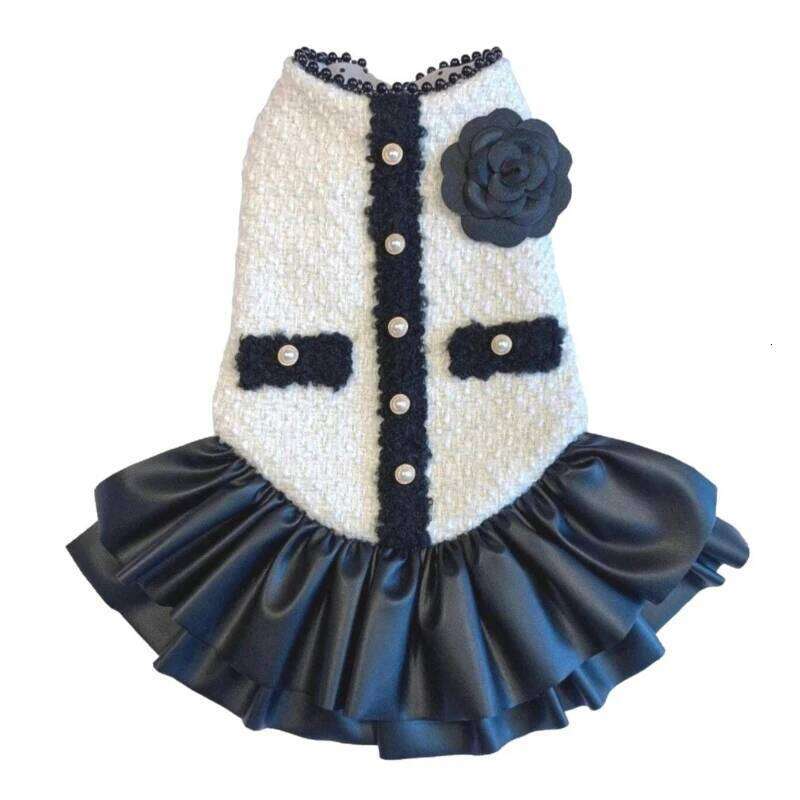New Classic Knitted Pet Princess Dress Soft Cat Apparel For Small Dog Chihuahua Puppy And Kittens Elegant Clothes H260130