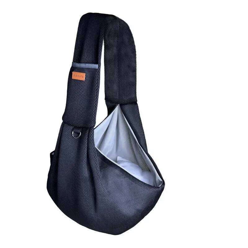 Pet Crossbody Shoulder Mesh Polyester Breathable Dog Outdoor Travel Portable Cat Puppy Sling Bag Tote Carrying Supplies 26H0130