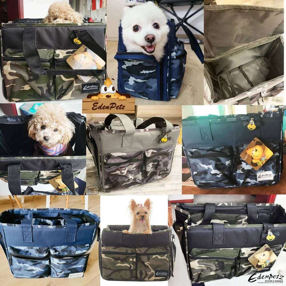 Pet Dog Carrier With 7kg Capacity,Camouflage Style Soft Comfort Handbag,Cat Outdoor Travel Shoulder Bag 26H0130