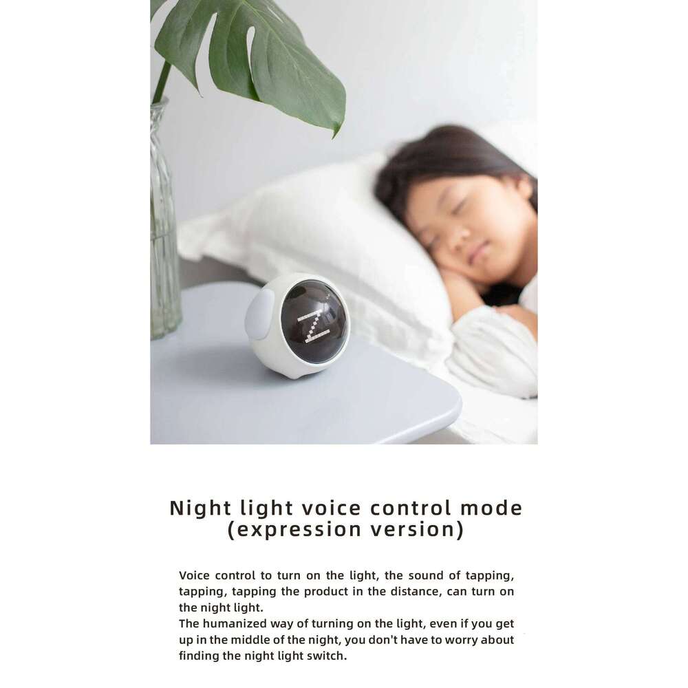 Child clock Digital Emotion Table WIth Light Cute Cartoon Alarm Clock For Kids W260130