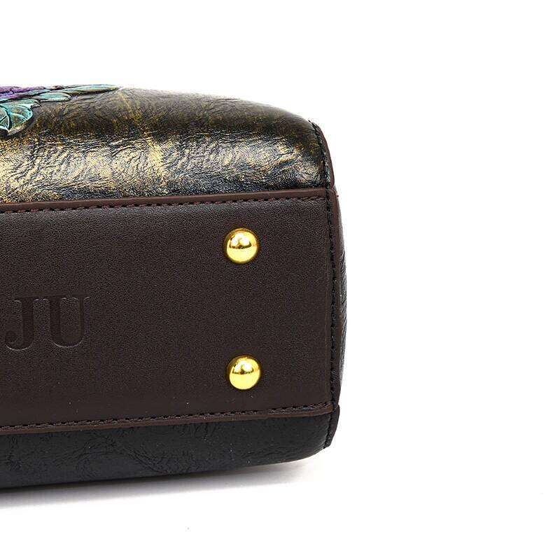 Fashion Phoenix Pattern Handbag Woman Luxury Ladies Shoulder Bags Designer Large Capacity Tote Quality Leather Crossbody Bag KABAHEBINGJUE