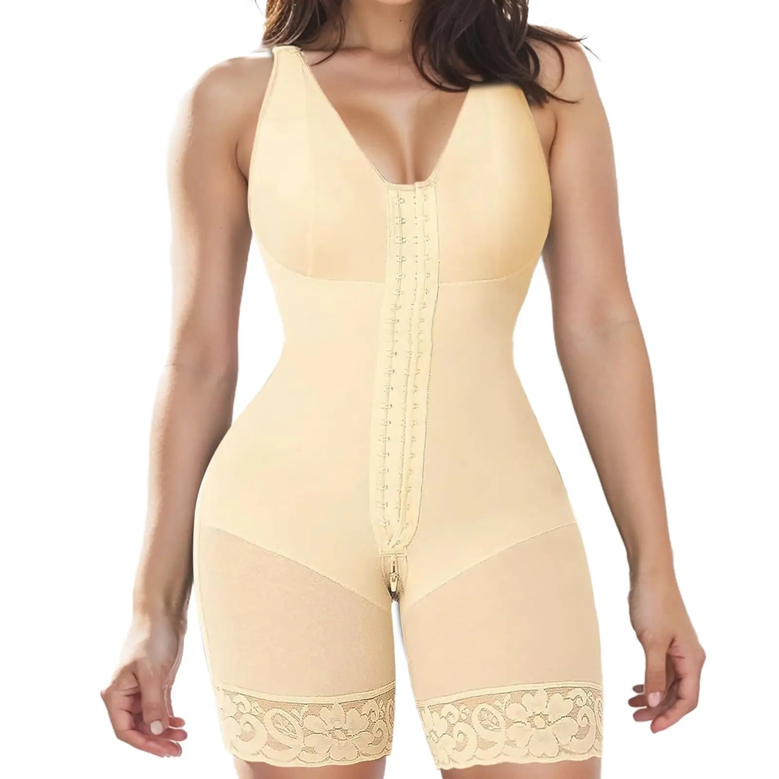 High Compression Fajas Colombianas Body Shapewear Women Corrective Girdle Tummy Control Post Liposuction BBL Slimming Waist Belt 260130