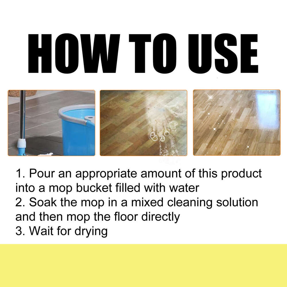 JAKEHOE Cleaner Liquid Household Wooden Floor Tile Brightening Polishing Stain Removal Cleaning Fragrance Agent S260130