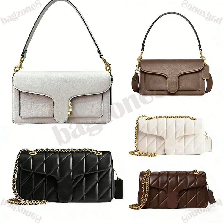 Luxury bag quilted tabby 26 designer bag handbag shoulder bags designer women bag flap simple leather vintage retro black pillow crossbody bag casual clutch te042