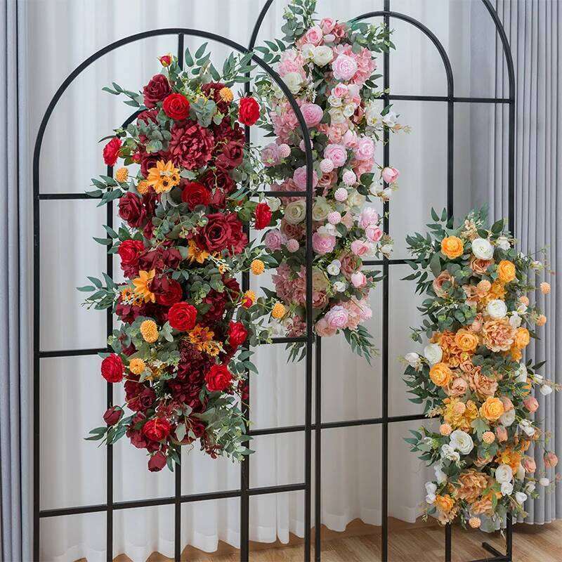 100CM Custom new wedding scene simulation art hotel layout lead row road Decorative flower Y260130