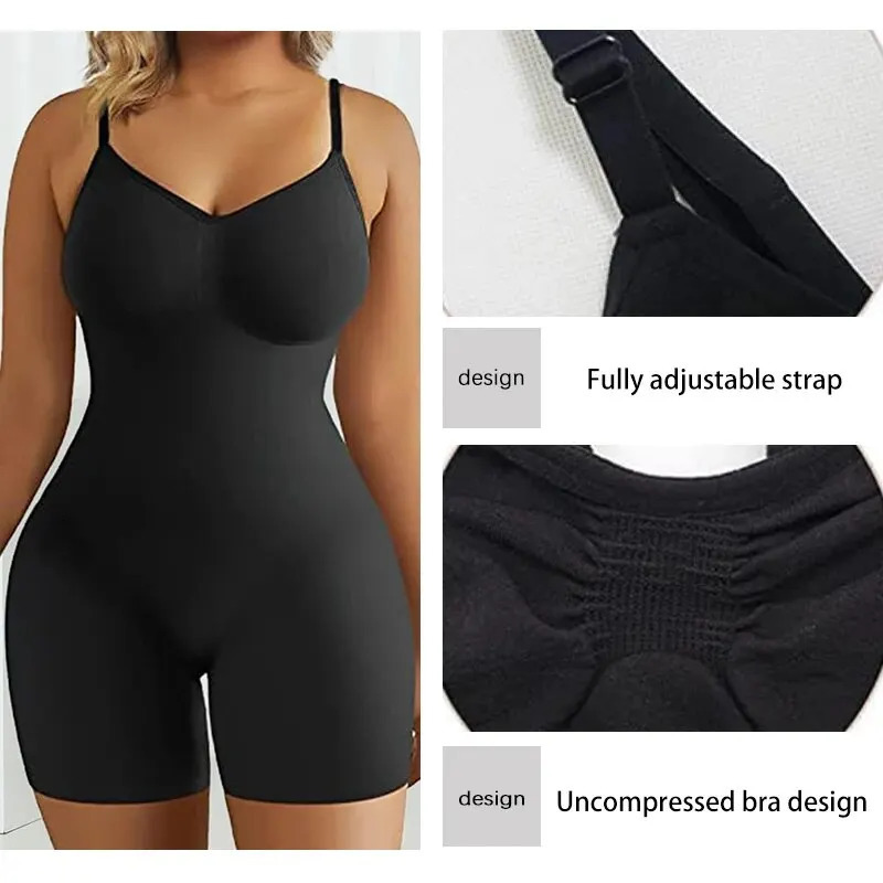 Bodysuit for Women Tummy Control Shapewear Seamless High Waist Flat Belly Belt Stretch Shapewear Body Shaper 260130