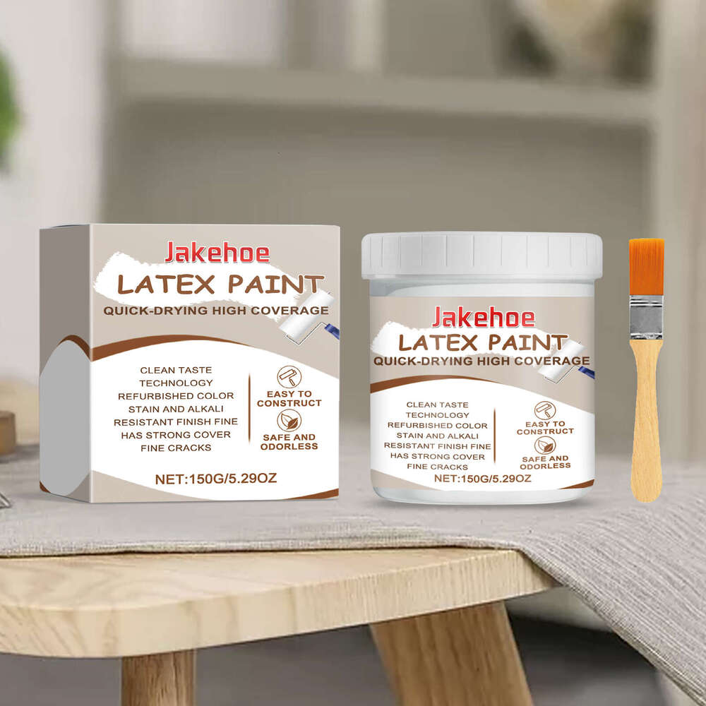 Jakehoe White Latex Renovation Agent Home Cleaning Stain Covering Paint Wall Coating S260130