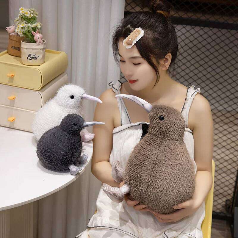 20-35cm Kawaii Simulation Kiwi Bird Plush Toy Cute Stuffed Animals Soft Doll Kids Toys For Children Birthday Gift Y260128