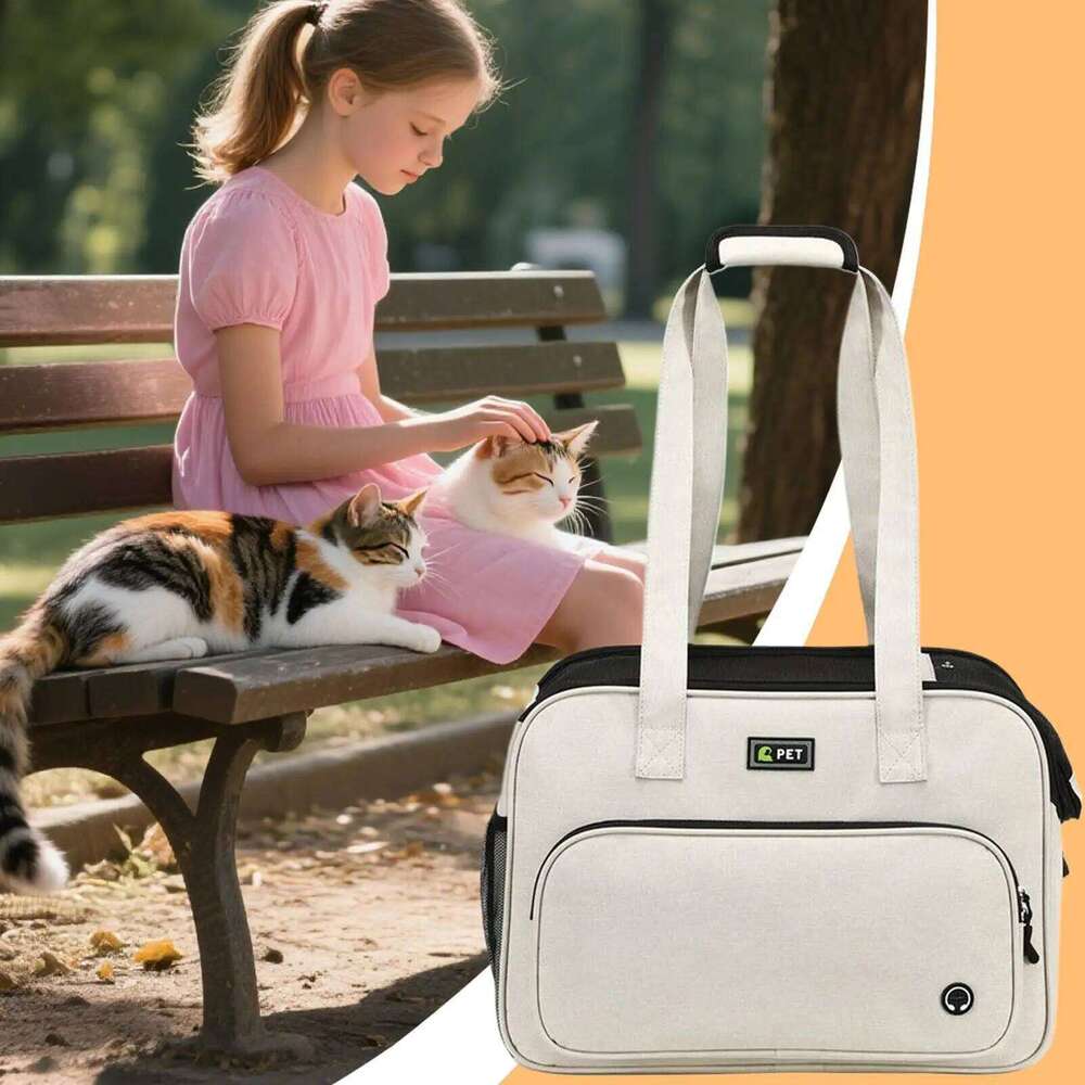 Small Carrier Purse Breathable Mesh With Strap Lightweight Dog Carry Tote Bag For Daily Shopping Walking Park Outing 26H0130