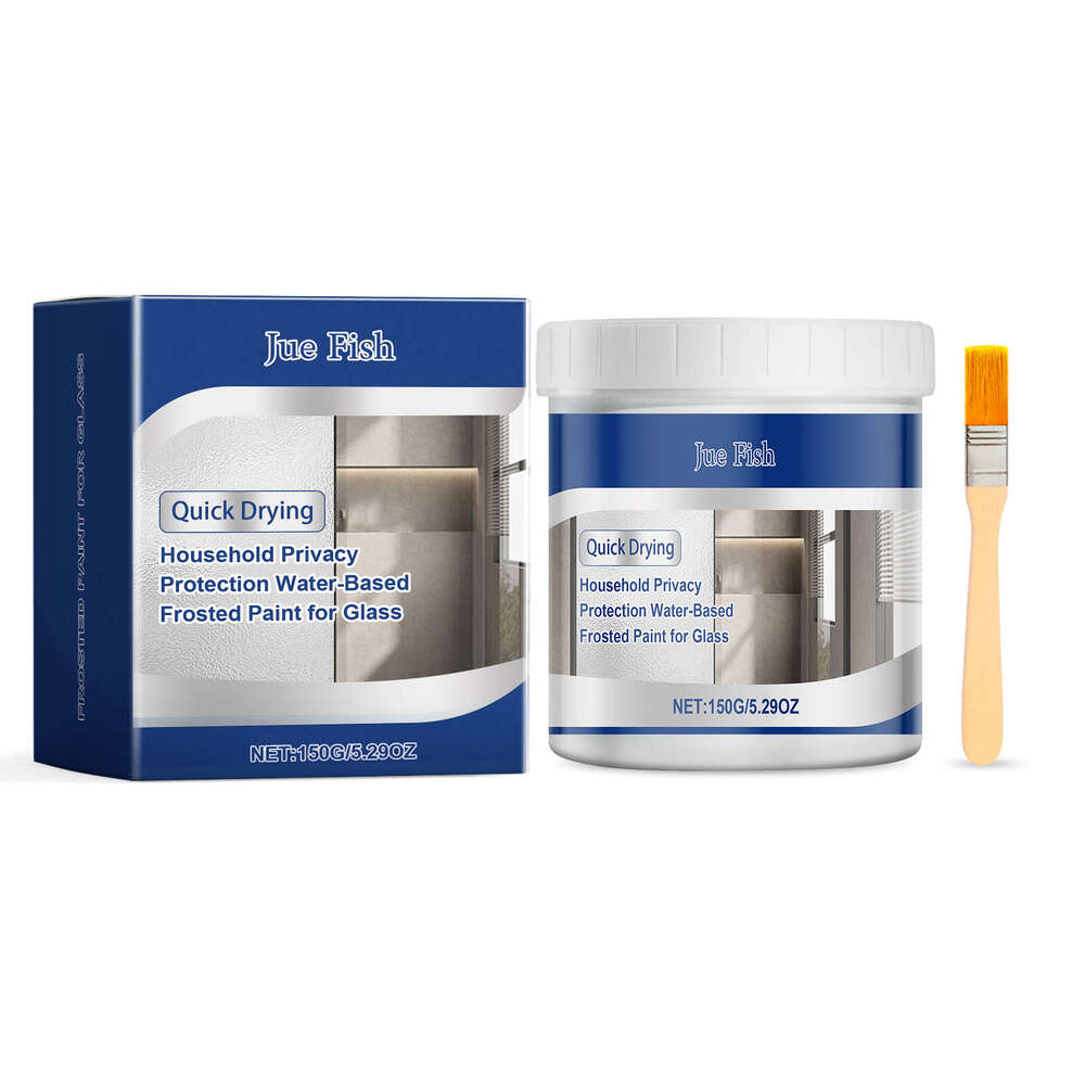 Jue-Fish Water-based Waterproof Sun-resistant Paint Renovation Maintenance Covering Coating Matte Glass S260130